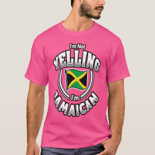 Jag heter inte Jamaican Jamaica Flagga T Shirt