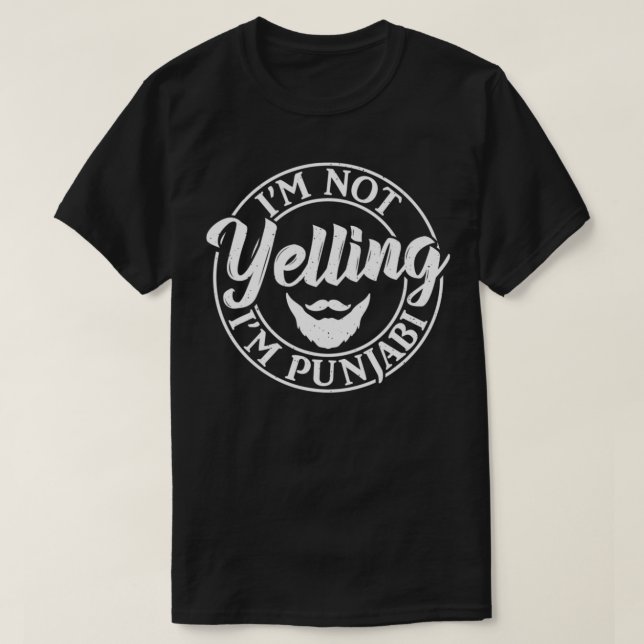 Jag heter inte Punjabi Indian Funny Punjab  T Shirt (Design framsida)