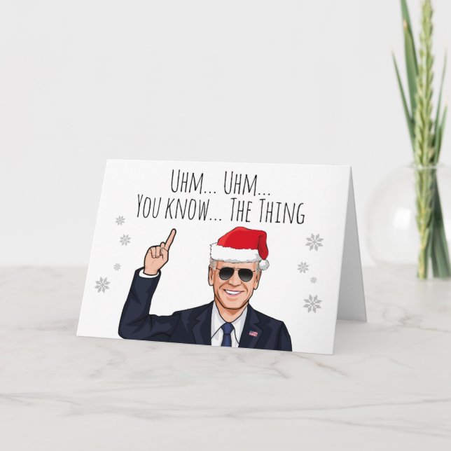 Jag heter Joe Jul och har ett Merry Biden Card Kort (Framsida)