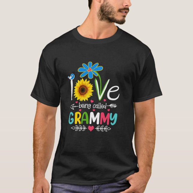 Jag heter Kärlek Grammy Funny Sunros Mor T Shirt (Framsida)