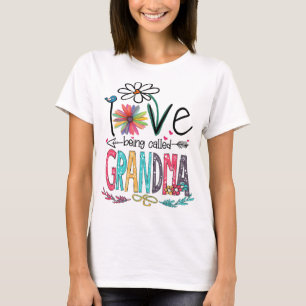 Jag heter Kärlek Grandma Mimi Nana Gigi Älskare T Shirt