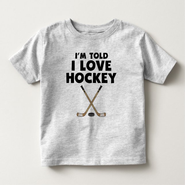 Jag heter Kärlek Hockey T Shirt (Framsida)