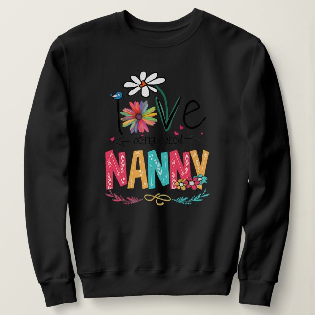 Jag heter Kärlek Nanny Mors dag Gifts  T Shirt (Design framsida)