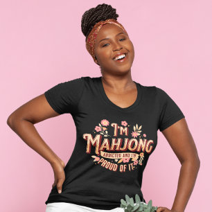 Jag heter Mahjong Beroende Funny Mahjong T Shirt