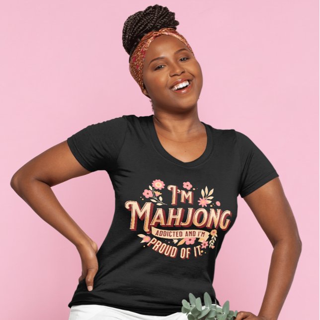 Jag heter Mahjong Beroende | Funny Mahjong T Shirt (Skapare uppladdad)