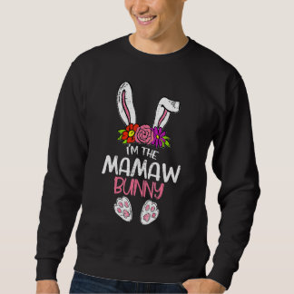Jag heter Mamaw Bunny Påsk Funny Påsk Mor Da Lång Ärmad Tröja