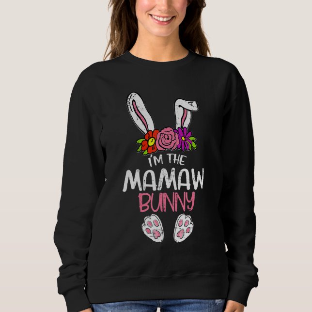 Jag heter Mamaw Bunny Påsk Funny Påsk Mor Da T Shirt (Framsida)