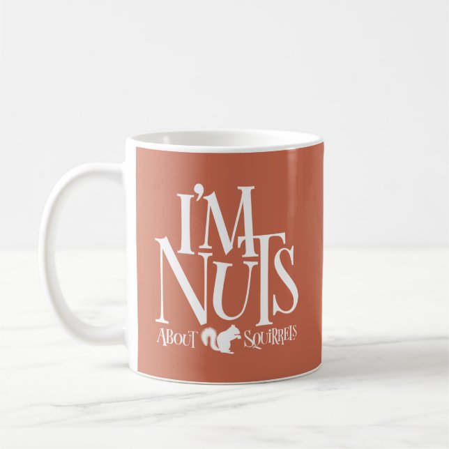 Jag heter Nöt - lustig ekorre älskare Kaffemugg (Vänster)