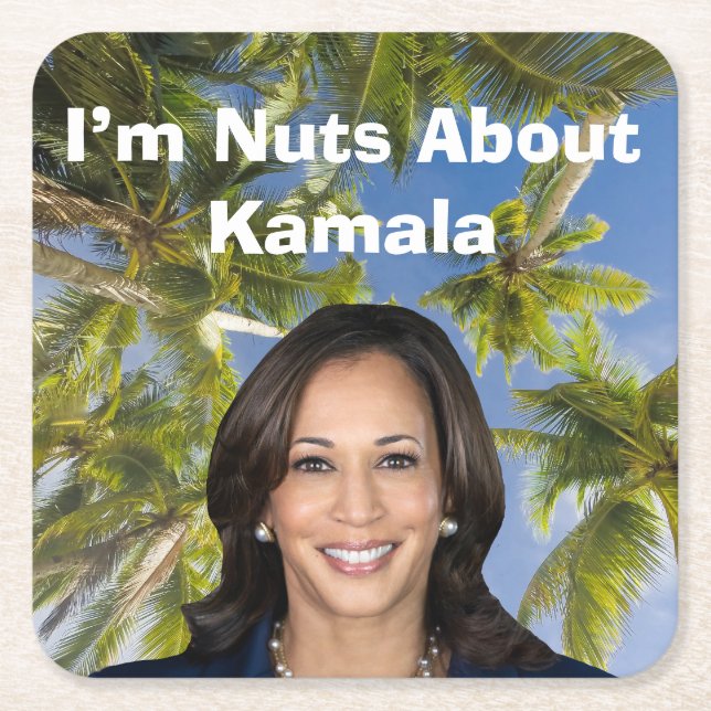 Jag heter Nöt Om Kamala Underlägg Papper Kvadrat (Framsidan)