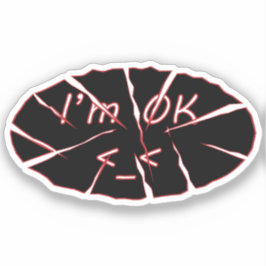 Jag heter OK Vinyl Sticker Klistermärken
