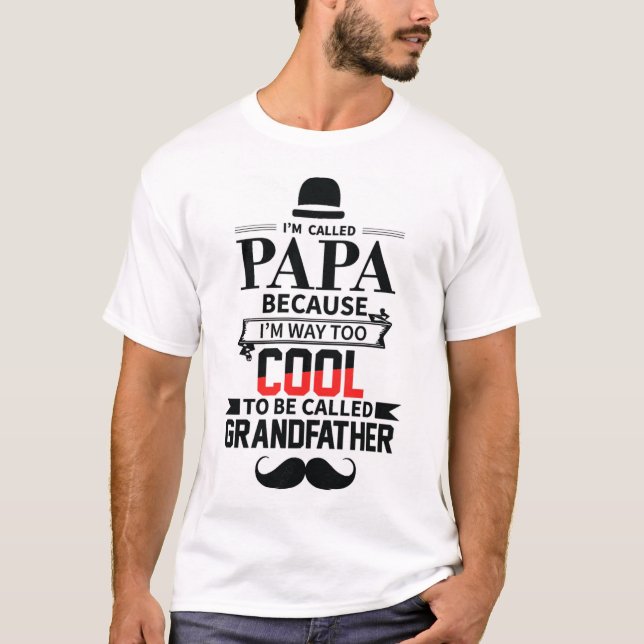 Jag heter pappa för att jag är på väg till coolan  t shirt (Framsida)