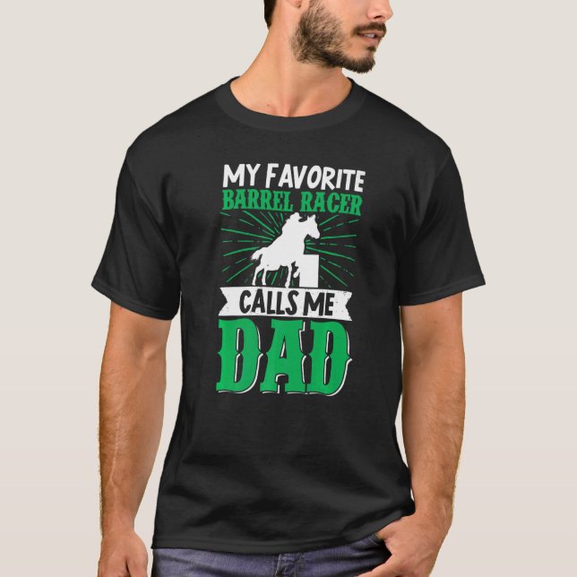Jag heter Pappa Horse Riding T Shirt (Framsida)