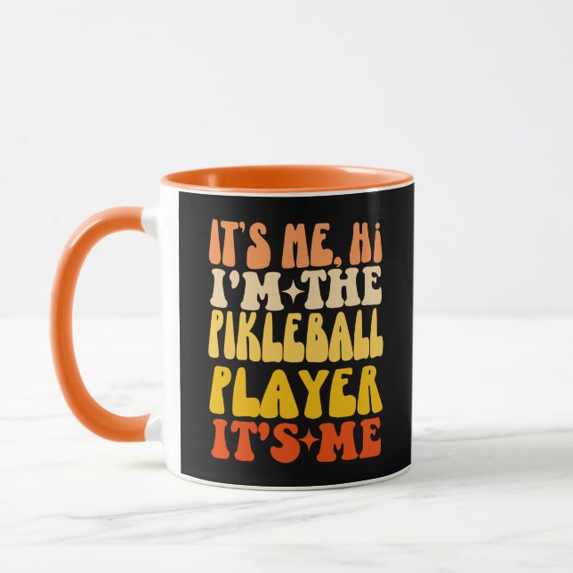 Jag heter Pickleball Player. Det är jag Mugg (Vänster)