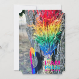 Jag heter PRIDE 5x7 Blankt gratulationskort Tack Kort