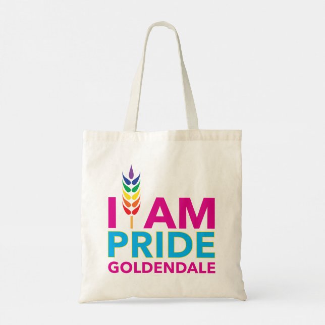 Jag heter PRIDE Goldendale Tote Bag Tygkasse (Baksida)