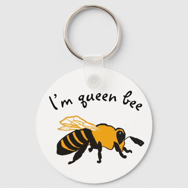 Jag heter Queen Bee Nyckelring (Framsida)