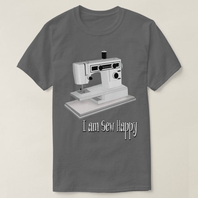 Jag heter Sew Lycklig T Shirt (Design framsida)