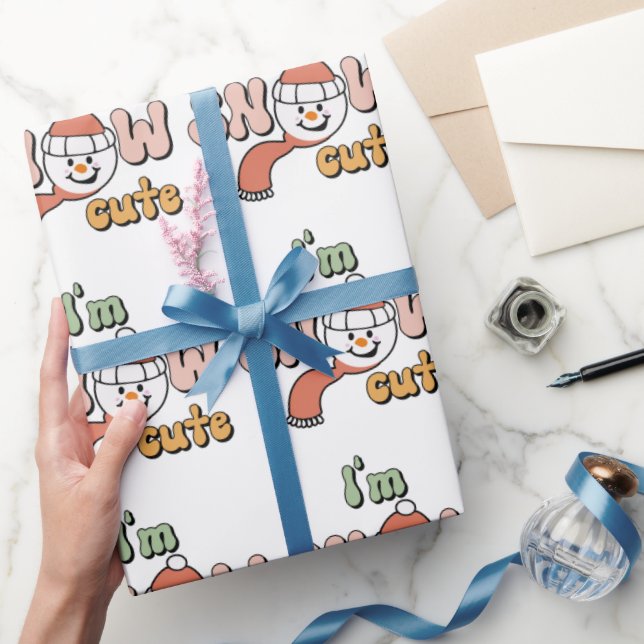 Jag heter Snö Man Cute Presentpapper (Gifting)