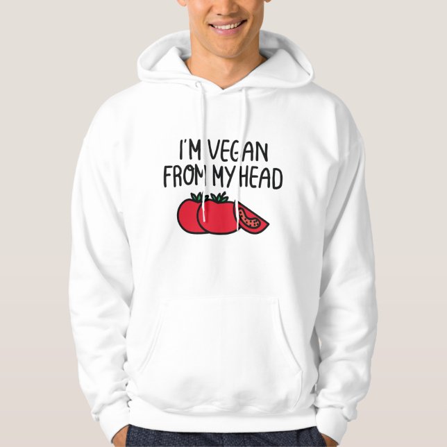 Jag heter Vegan Hoodie (Framsida)