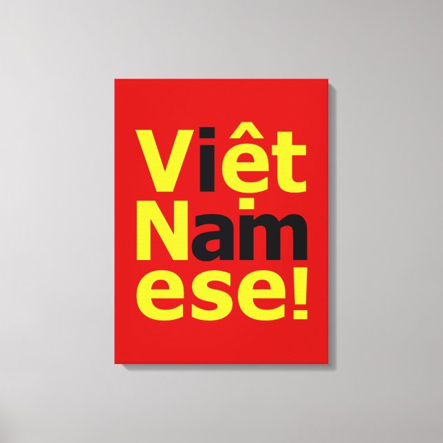Jag heter Viet Namese! Canvastryck (Framsida)
