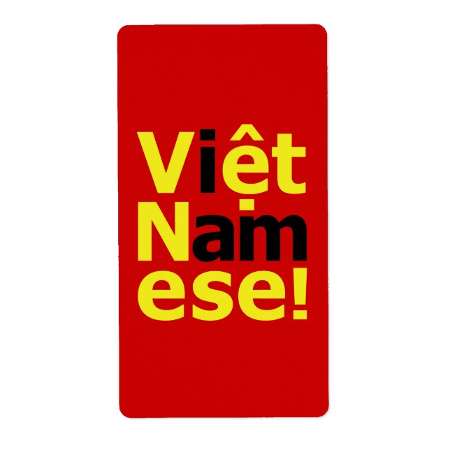Jag heter Viet Namese! Fraktsedel (Framsidan)