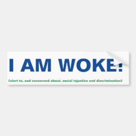 Jag heter Woke Bumper Sticker Bildekal