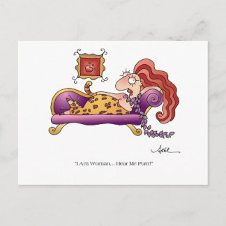 Jag heter WOMAN-vykort från april McCallum Vykort