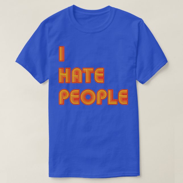 Jag Hindrar People Lusnyj Introvert Text T Shirt (Design framsida)