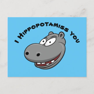 Jag Hippopotamis Vykort