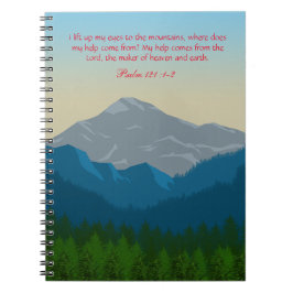 Jag hiss upp Ögon mot bergen. Anteckningsbok