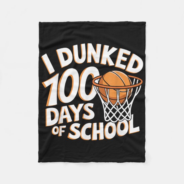 Jag hittade 100 dagar skolbasket _ 100 dagar fleecefilt (Framsidan)