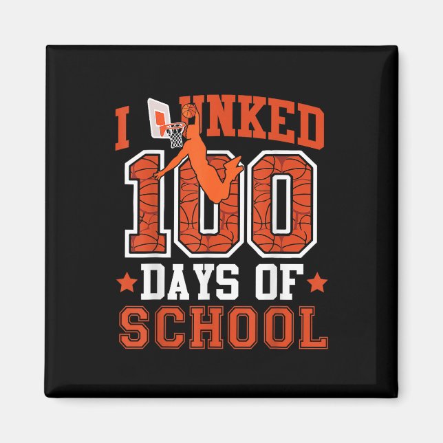 Jag hittade 100 dagar skolbasket 100 dagar kl. magnet (Framsidan)