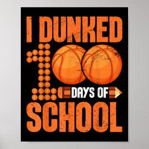 Jag hittade 100 dagar skolbasket 100 dagar poster