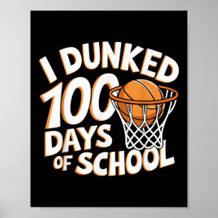 Jag hittade 100 dagar skolbasket _ 100 dagar poster