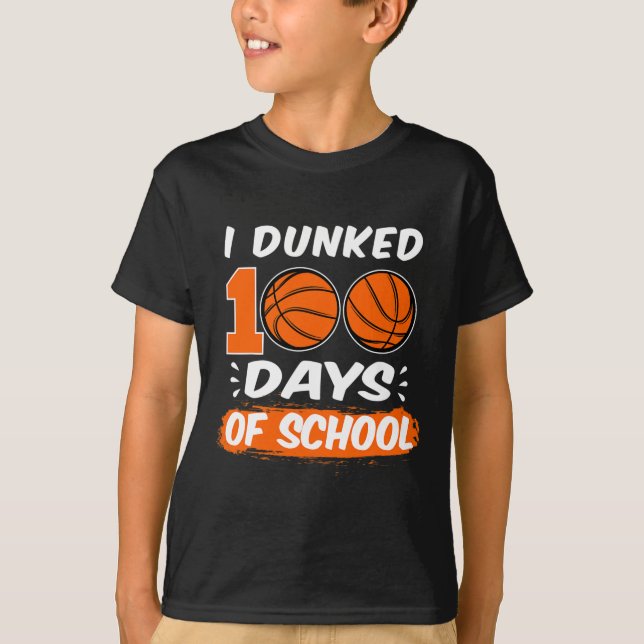 Jag hittade 100 dagar skolbasket t shirt (Framsida)