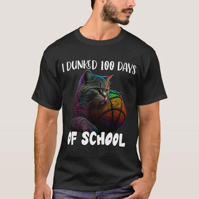 Jag hittade 100 dagar skolkorgen 100 dagar t shirt (Framsida)