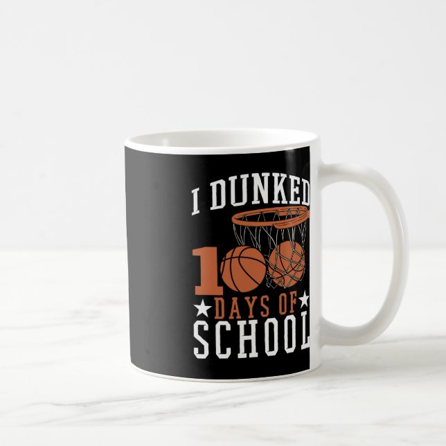 Jag hittade 100 dagars skolbarnträdgård Basketba Kaffemugg (Höger)