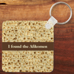 Jag hittade Afikomen matzo påsk Nyckelring