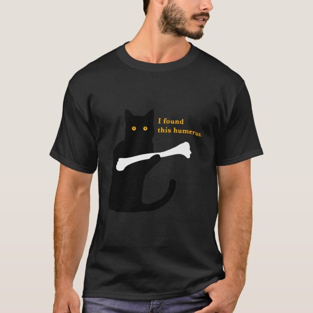 Jag hittade den här humoristiska kattburkägarens d t shirt (Framsida)