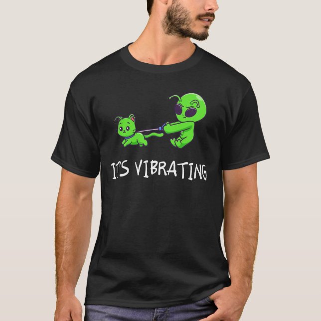 Jag hittade den här vibrerande fantastiska Alien o T Shirt (Framsida)