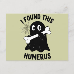 Jag Hittade Denna Humerus Halloween-ande Vykort