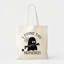 Jag hittade denna humerus-skelett Halloween-handvä Tygkasse