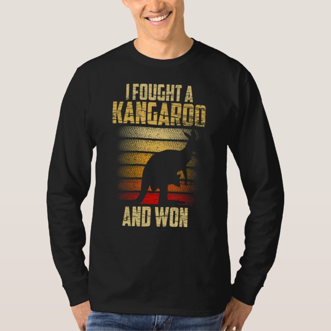 Jag hittade en Kangaroo och en Won Animal Kangaroo T Shirt (Framsida)