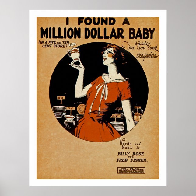 Jag hittade en miljon dollar Baby Poster (Framsidan)