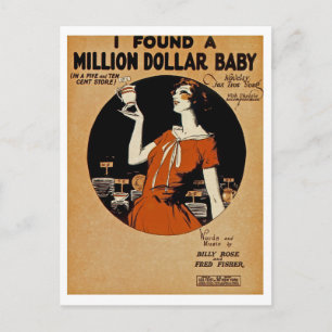 Jag hittade en miljon dollar Baby Vykort