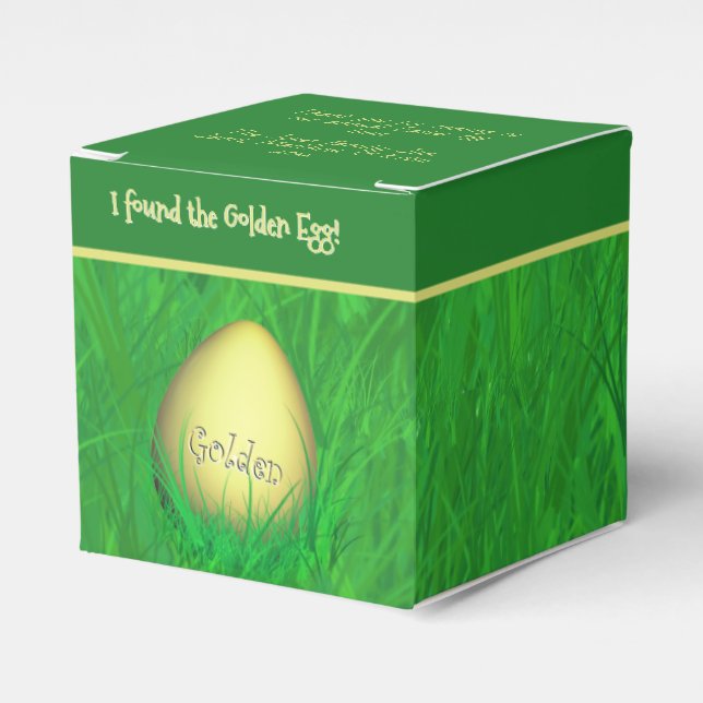 "Jag hittade Golden Egg"-Grönten grå ditt meddelan Presentaskar (Framsidan Sidan)