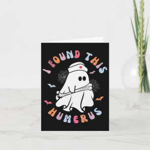 Jag hittade Humerus Boo Ghost Halloween Cos. Kort