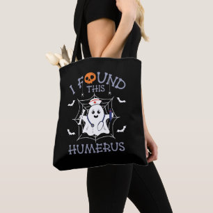 Jag hittade Humerus Funny Ghost Nursing Halloween Tygkasse