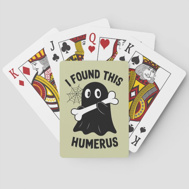 Jag hittade Humerus Halloween Ghost Casinokort (Baksidan)