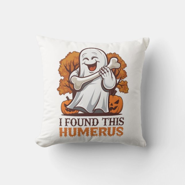 Jag hittade Humerus Shirt Funny Halloween Party Kudde (Framsida)